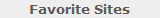 Favorite Sites